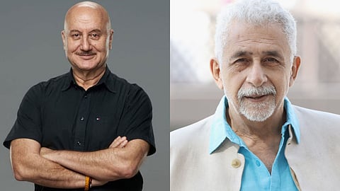 Anupam Kher (L) and Naseeruddin Shah (R)