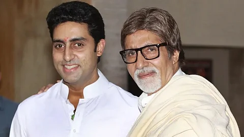 Abhishek Bachchan and Amitabh Bachchan