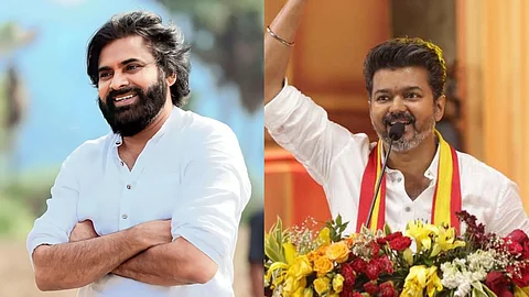 Pawan Kalyan (L) and Vijay (R)