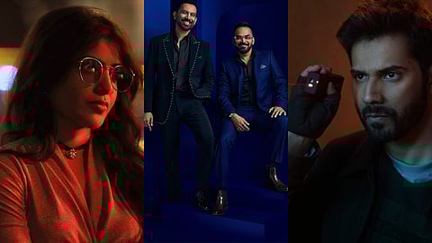 (from left) Samantha Ruth Prabhu, Raj & DK and Varun Dhawan