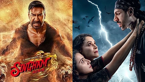 Singham Again and Bhool Bhulaiyaa 3 posters