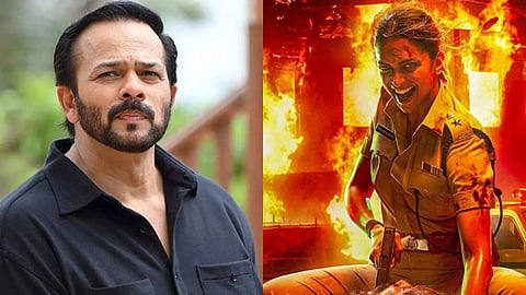 Rohit Shetty (L) and Deepika Padukone as Shakti Shetty (R)