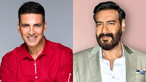 Akshay Kumar (L) and Ajay Devgn (R)