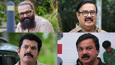 (Top) Jayasurya (L), Maniyanpilla Raju
(Bottom) M Mukesh (L), Idavela Babu