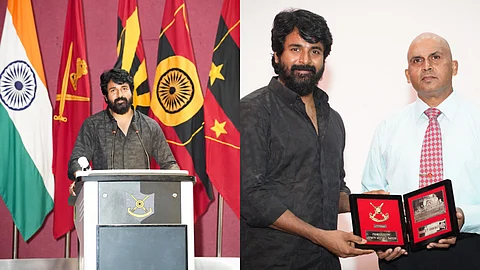 Sivakarthikeyan felicitated by Officers Training Academy for portraying Major Mukund Varadarajan in Amaran