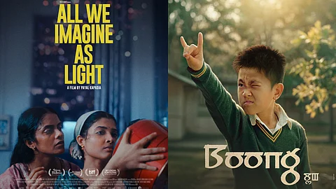 Poster of All We Imagine As Light (L), Poster of Boong