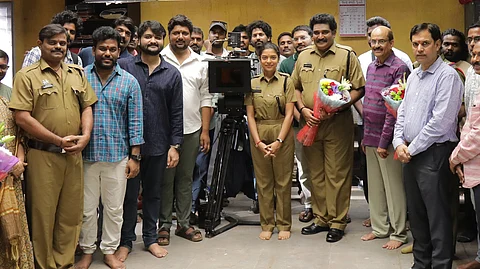 A still from the sets