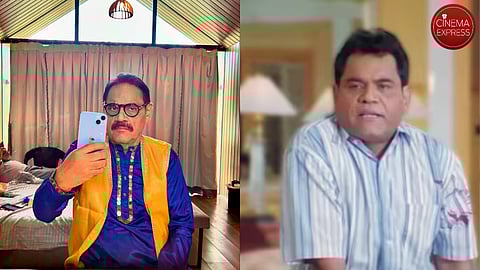 Mushtaq Khan (left) and the actor in a scene from Welcome