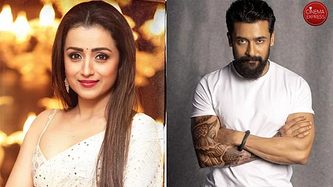 Trisha (L) and Suriya (R)