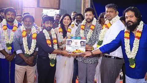 Jayam Ravi's JR 34 with Ganesh K Babu kickstarts with a pooja ceremony