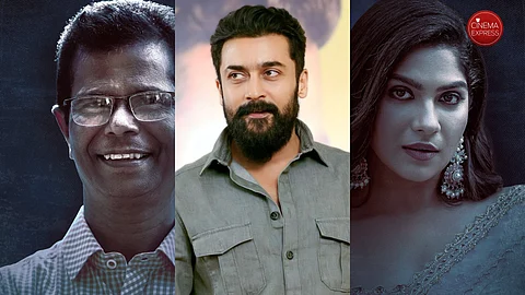 Swasika and Indrans onboard Suriya 45