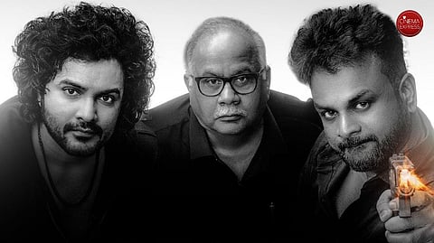 Siddhu Jonnalagadda (L), BVSN Prasad (M) and Bommarillu Baskar (R)