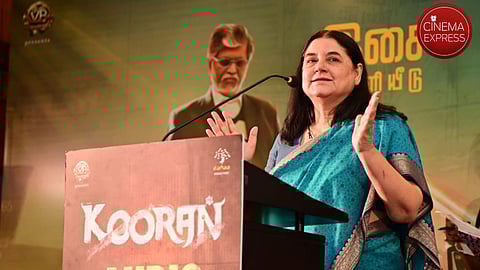 Maneka Gandhi seeks tax exemption for Nithin Vemupati's Kooran