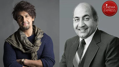 Sonu Nigam (L) and Mohammed Rafi (R)