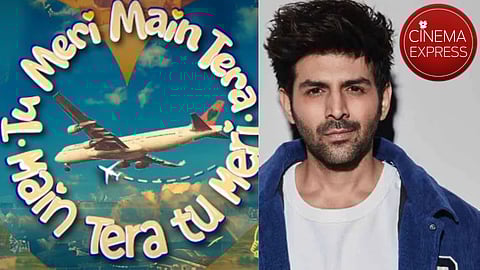 The film poster and Kartik Aaryan