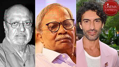 Shyam Benegal (L), MT Vasudevan Nair (M), Justin Baldoni (R)