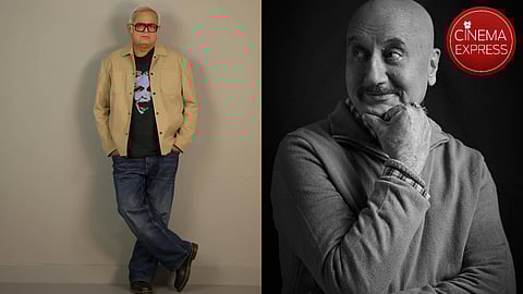 Hansal Mehta (left) and Anupam Kher