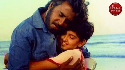 Rajinikanth and Hrithik Roshan's still from Bhagwaan Dada