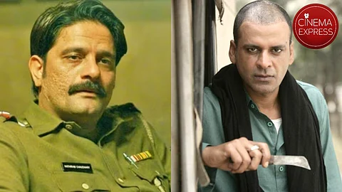 Jaideep Ahlawat in Paatal Lok (left) and Manoj Bajpayee in Gangs of Wasseypur