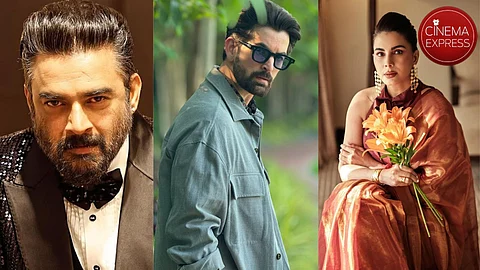 R Madhavan (L), Neil Nitin Mukesh (M) and Kirti Kulhari (R)