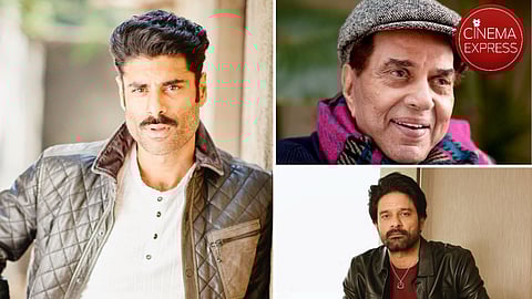 (clockwise from left) Sikandar Kher, Dharmendra and Jaideep Ahlawat