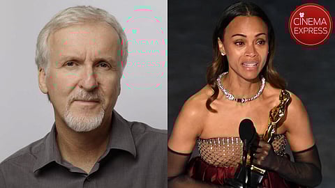 James Cameron lauds Zoe Saldana's Oscar win