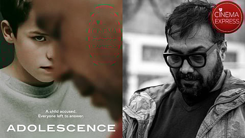 A poster from Adolescence (left) and Anurag Kashyap