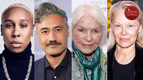 From L to R - Lena Waithe, Taika Waititi, Ellen Burstyn and Pamela Anderson