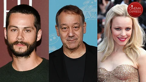 From L to R - Dylan O'Brien, Sam Raimi and Rachel McAdams