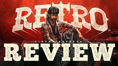 Retro Movie Review: This colourful actioner loses steam in pursuit of ideological posturing