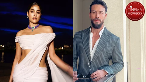 Janhvi Kapoor (left) and Tiger Shroff
