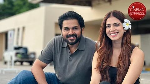 Malavika Mohanan along with Karthi