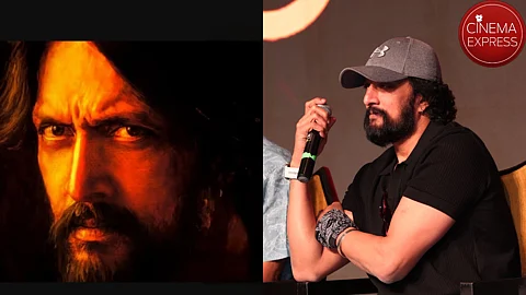 Sudeep (R) in a still from