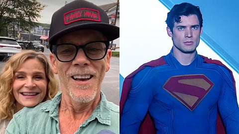 Kevin Bacon and Kyra Sedgwick praise Superman in quirky video