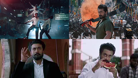 Karuppu teaser: Suriya plays Saravanan—lawyer by day, saviour by night