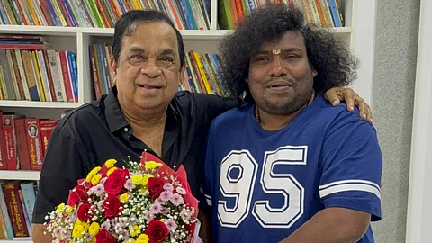 Yogi Babu expresses gratitude after meeting Brahmanandam, says he will cherish the moment forever