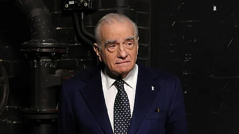 Martin Scorsese's look from In the Hand of Dante out