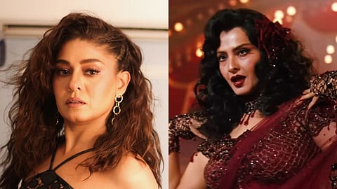 Sunidhi Chauhan (L) and Rekha (R)