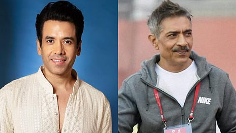 Tusshar Kapoor (L) and Prakash Jha (R)
