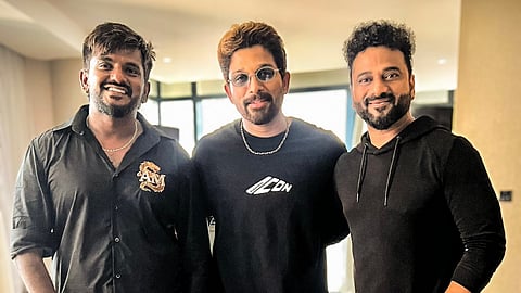 Ashwath Marimuthu meets Allu Arjun and composer Devi Sri Prasad; calls the Pushpa actor "icon and perfect gentleman"