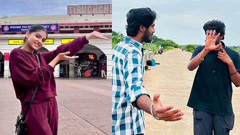 Abishan Jeevinth and Anaswara Rajan share fun moments from their film's Trichy schedule