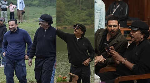 Haiwaan BTS: Akshay Kumar, Saif Ali Khan and Priyadarshan spotted busy on set