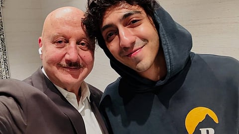 Anupam Kher shares picture with Saiyaara actor Ahaan Panday: ‘No generation gap here’