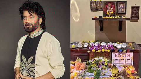 Nagarjuna quietly begins his 100th film with a humble pooja, fans await the big reveal