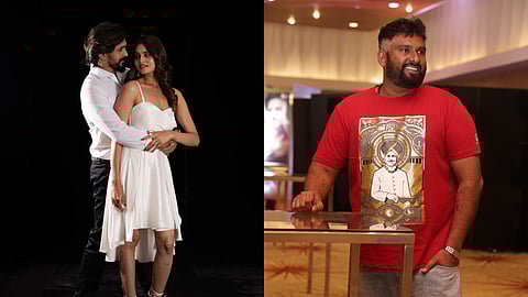 Moksha Kushal and Saathvika (L) and Simple Suni (R)