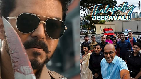 Singapore Police celebrate Diwali the Jana Nayagan style