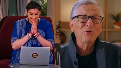 Smriti Irani and Bill Gates in Kyunki Saas Bhi Kabhi Bahu Thi 2 promo