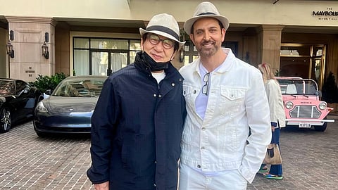 Jackie Chan (L) and Hrithik Roshan (R)