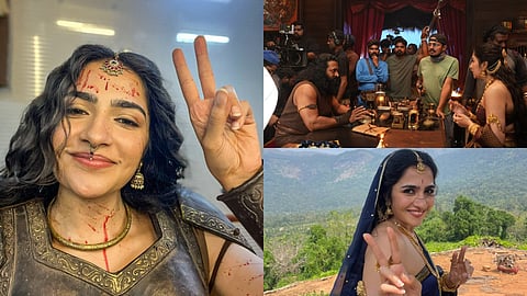 Rukmini Vasanth channels her inner Kanakavathi in unseen BTS pictures from Kantara: Chapter 1