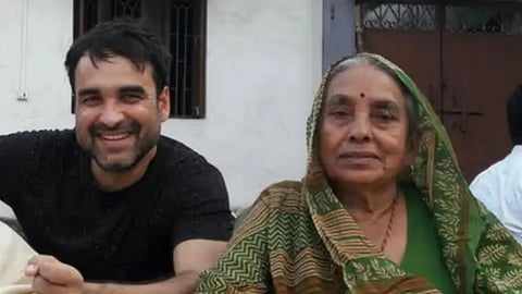 Pankaj Tripathi with his mother Hemwanti Devi
